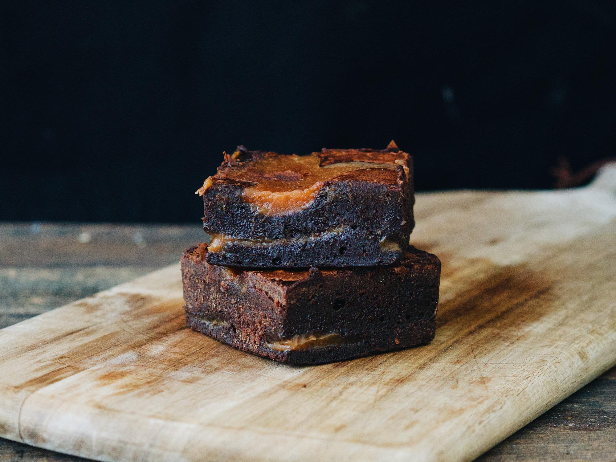 Süt Karamelli Brownie / Dilim